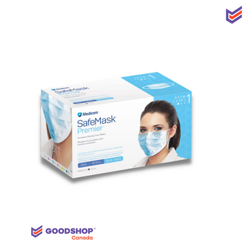 ASTM 1, SafeMask Premier masks with ear loops